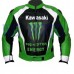 KAWASAKI-MONSTER ENERGY MOTORBIKE MOTOGP MOTORCYCLE RACING LEATHER JACKET